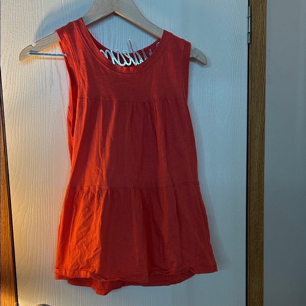 Sleeveless Red Women's Top